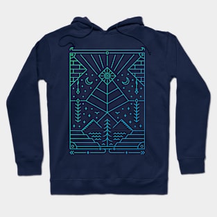 Tropical Geometric Abstract 3 Hoodie